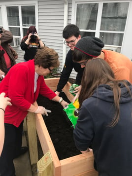 Emmett O'Brien Tech Students Donate to Wesley Village