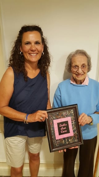 Middlewoods of Farmington Resident Receives Award from Quilts that Care