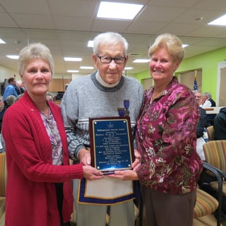Ralph Holmstrom Honored by Local Masons